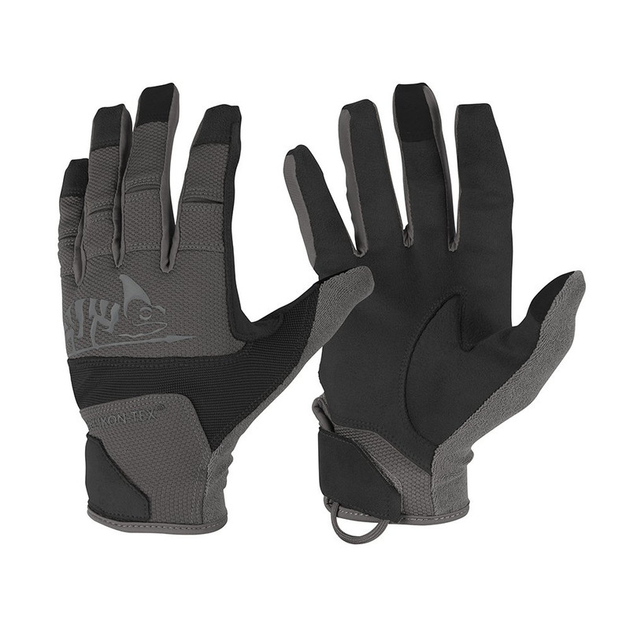 Рукавиці тактичні Helikon-Tex M Чорні, Сірі Tactical Gloves Hard BLACK/GREY (RK-RNG-PO-0135A-B04-M) - зображення 1