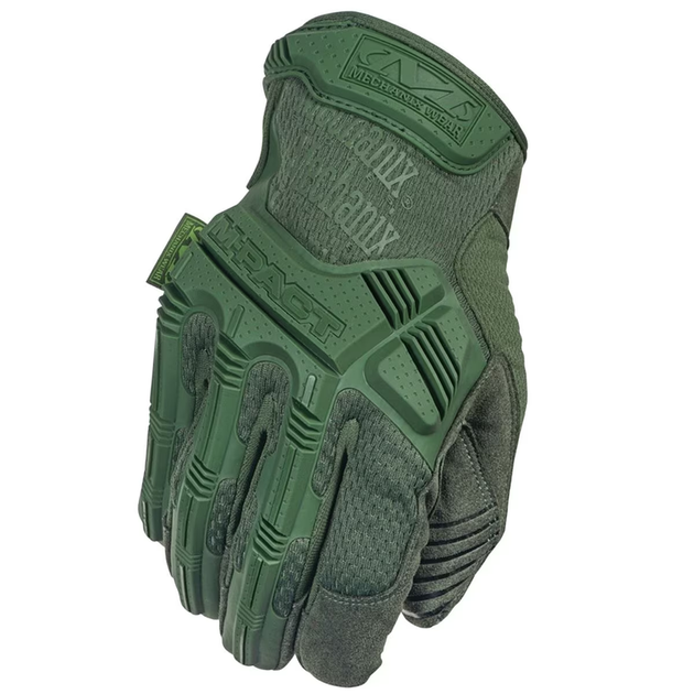 Перчатки тактические Mechanix Wear Армейские с защитой M Олива Tactical gloves M-Pact Olive Drab (MPT-60-009-M) - изображение 1