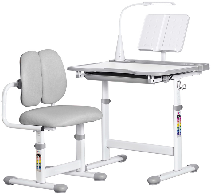 Комплект мебели Evo-Kids Стол + стул + полка + лампа (BD-23 G) - изображение 1