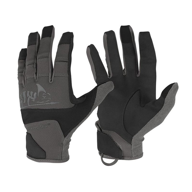 Перчатки тактические Helikon-Tex L Черные, Серые Tactical Gloves Hard BLACK/GREY (RK-RNG-PO-0135A-B05-L) - изображение 1
