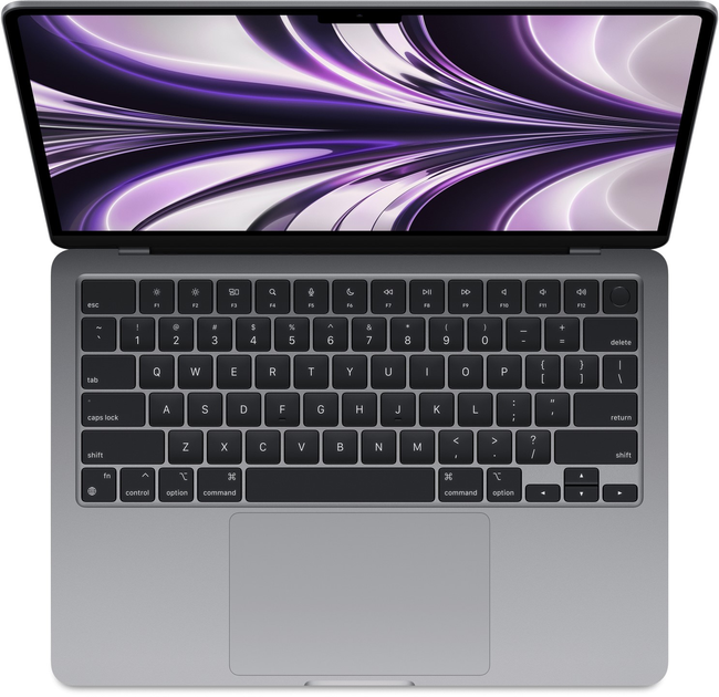 Laptop Apple MacBook Air 13.6" M2 8/512GB 2022 (MLXX3KS/A) Space Gray - obraz 2