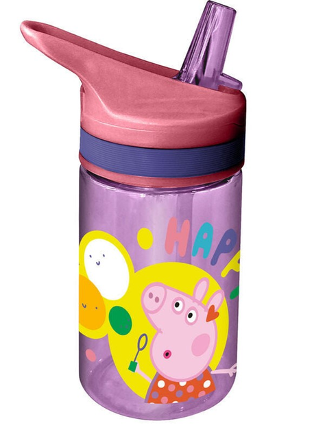 Butelka na wodę Kids Euroswan Peppa Pig Różowy 400 ml (8435507858793) - obraz 1