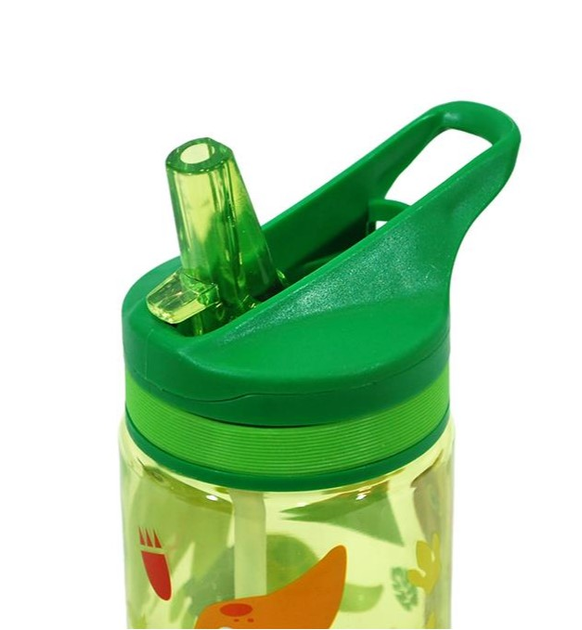 Butelka na wodę Kids Euroswan Crazy Dino Zielony 400 ml (8435507858809) - obraz 2