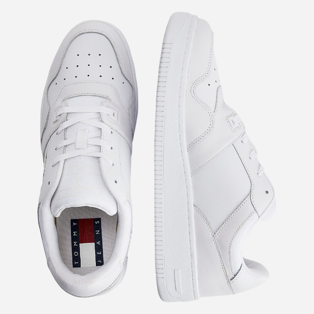 Sneakersy męskie skórzane Tommy Hilfiger EM0EM00955-YBR 46 Białe (8720116727067) - obraz 2