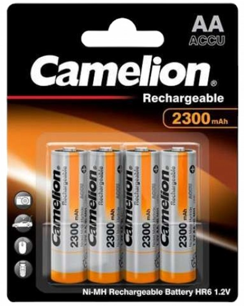 Akumulatory Camelion Rechargeable Mignon AA 1.2 V 2300 mAh 4 szt (17023406) - obraz 1