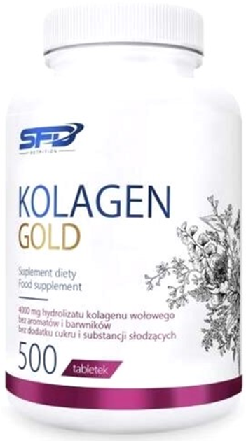 Suplement diety SFD Kolagen Gold 500 tabs (5902837746296) - obraz 1