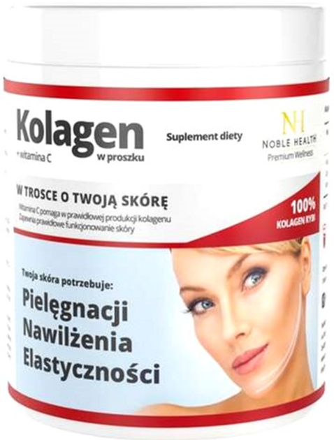 Дієтична добавка Noble Health Kolagen + Vitamin C 100 г (5902596094430) - зображення 1