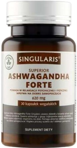 Suplement diety Singularis Ashwagandha Forte 30 caps (5907796631591) - obraz 1