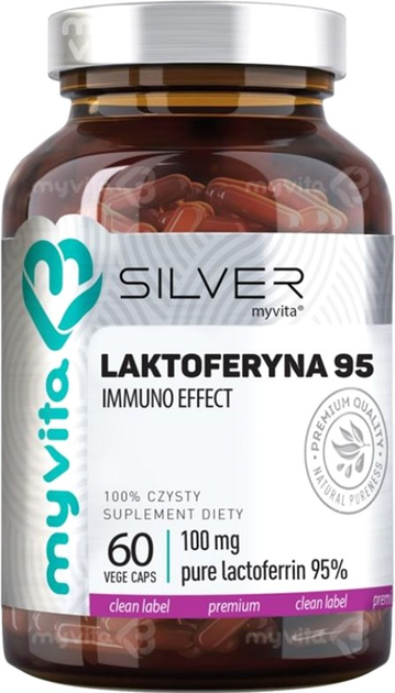 Suplement diety MyVita Silver Laktoferyna 60 caps (5903021593009) - obraz 1
