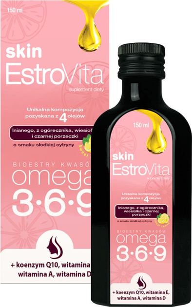 Дієтична добавка Skotan EstroVita Skin Лимон 150 мл (5902596870898) - зображення 1