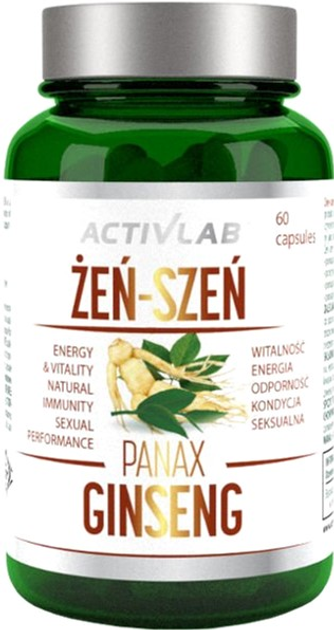 Suplement diety Activlab Panax Ginseng Żeń-Szeń 60 caps (5903260900828) - obraz 1