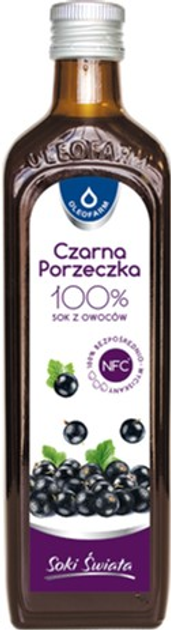 Сік чорної смородини Oleofarm 100% NFC 490 мл (5904960011074) - зображення 1