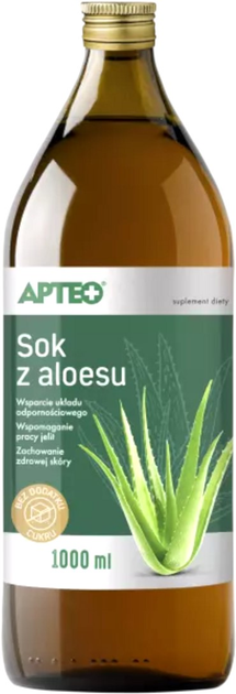 Zagęszczony sok Apteo Aloes 1000 ml (5907553014261) - obraz 1