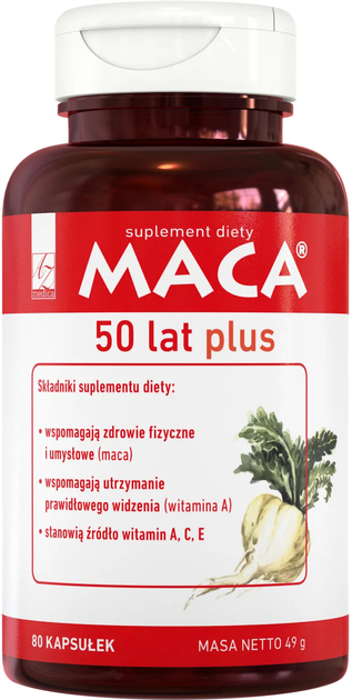 Suplement diety A-Z Medica Maca 50+ 80 kapsułek (5903560621577) - obraz 1