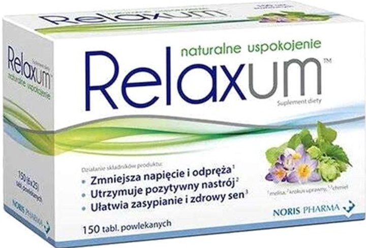 Дієтична добавка Norispharma Relaxum 150 таблеток (7630019300865) - зображення 1