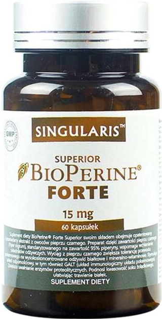 Suplement diety Singularis Superior Bioperine Forte 60 caps (5903263262350) - obraz 1