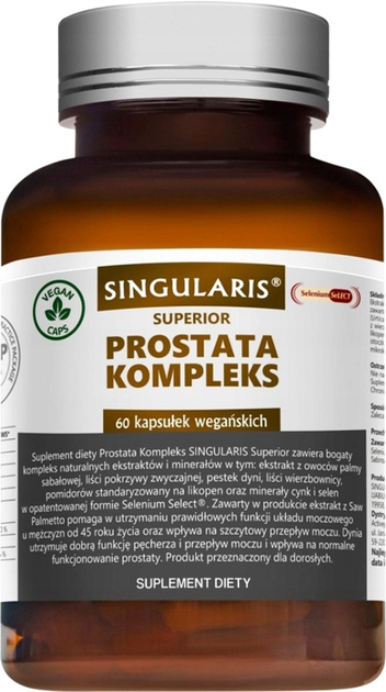 Suplement diety Singularis Superior Prostata Kompleks 60 caps (5907796631331) - obraz 1