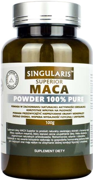 Suplement diety Singularis Superior Maca Powder 100% Pure 100 g (5903263262817) - obraz 1