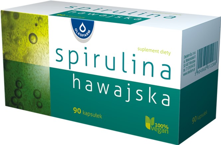 Suplement diety Oleofarm Spirulina hawajska 90 szt (5904960012286) - obraz 1