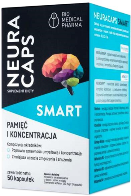 Suplement diety Bio Medical Pharma Neura Smart 50 tabs (5905669622028) - obraz 1
