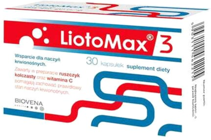 Suplement diety Biovena Health LiotoMax 3 30 caps (5903111462215) - obraz 1