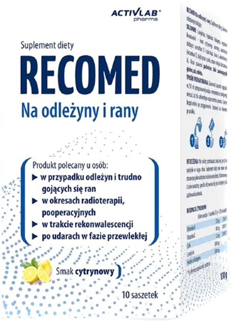 Suplement diety Activlab RecoMed For Sores and Wounds 10 x 13 g (5903260903553) - obraz 1