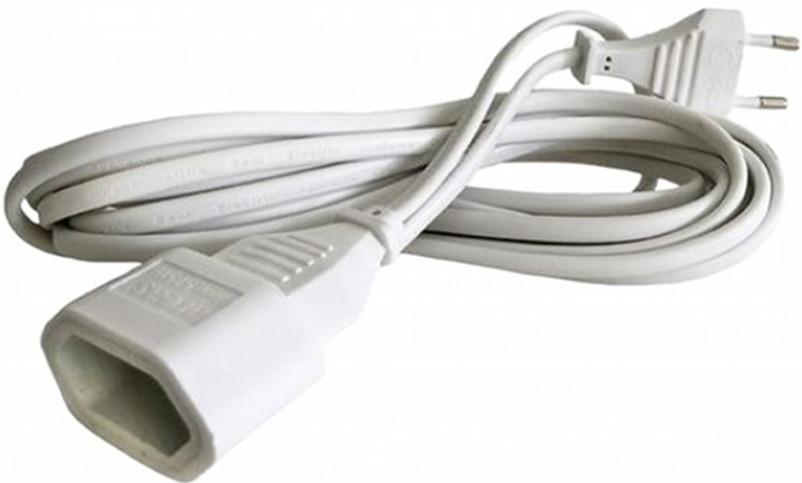 Kabel Arcas Euro Extension 3 m White (93701003) - obraz 1