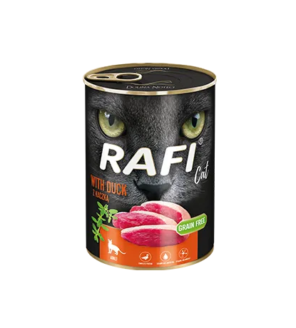 Влажный корм для взрослых кошек Dolina Noteci RAFI cat с уткой, 400 г - Фото 1 Влажный корм для взрослых кошек Dolina Noteci RAFI cat с уткой, 400 г - изображение 1