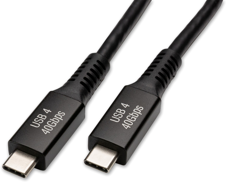 Kabel Captiva USB Type-C - USB Type-C 240W 2 m Black (4046373803059) - obraz 1