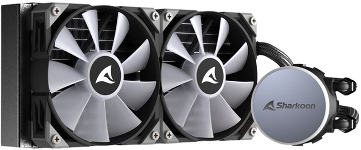 Chłodzenie wodne Sharkoon S70 RGB 2 AiO Wassercooling Black (4044951037995) - obraz 3