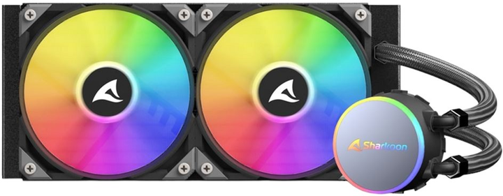 Chłodzenie wodne Sharkoon S70 RGB 2 AiO Wassercooling Black (4044951037995) - obraz 6