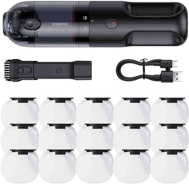 Автомобільний пилосос Baseus AP01 Handy Vacuum Cleaner (5000pa) Black (C30450100111-00) - зображення 7