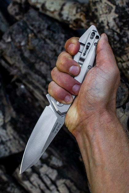 Нож складной Ruike P135-SF Серый - изображение 2