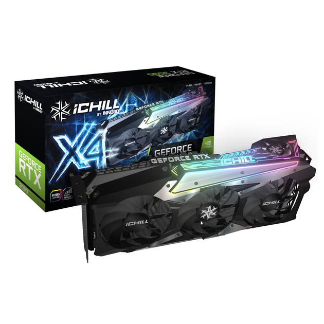 Відеокарта INNO3D nVidia RTX 3090 24ГБ GDDR6X/19500 МГц (C30904-246XX-1880VA36) - зображення 4