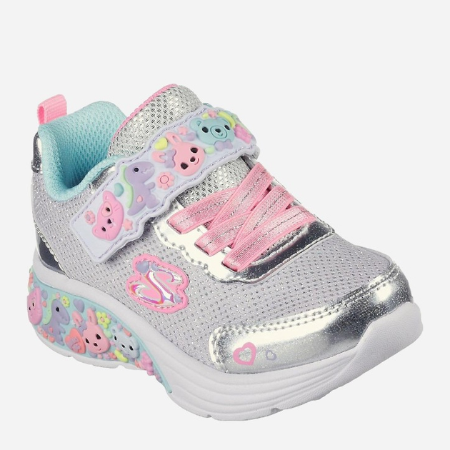 Buty sportowe dziecięce dziewczęce Skechers 303155N 21 Srebrne (196311553004) - obraz 2