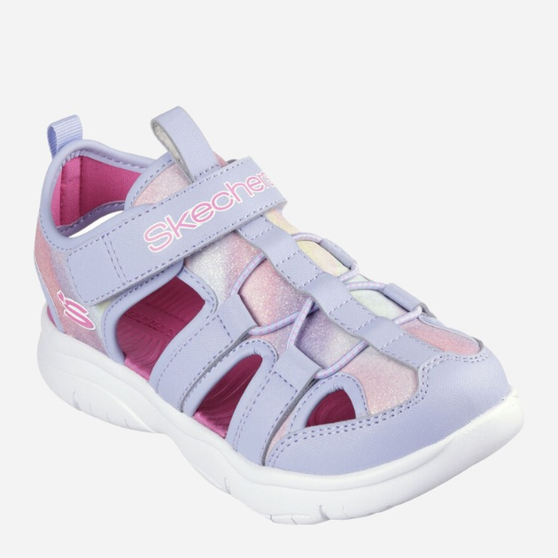 Sandały dziecięce dla dziewczynki ortopedyczne Skechers 303276L 27 Liliowe (197627804965) - obraz 2