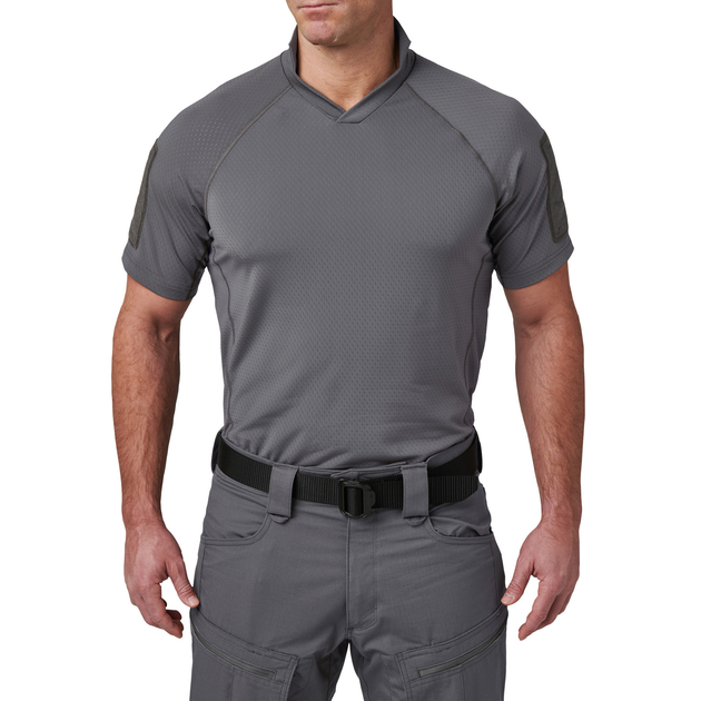 Футболка тактическая потоотводящая 5.11 Tactical® V.XI™ Sigurd S/S Shirt M Storm - изображение 1