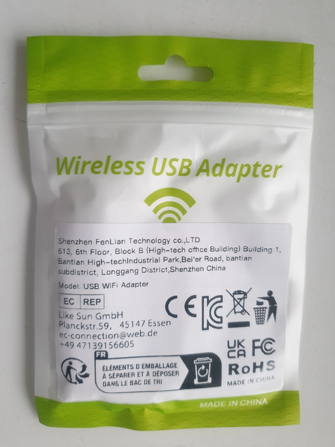 Двухдиапазонный Wi-Fi адаптер для подключения ПК или ноутбука к Wi-Fi 2.4/5 ГГц, 650 Mbps, USB 2.0, Windows - изображение 8