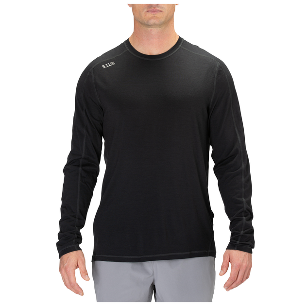 Термореглан 5.11 RANGE READY MERINO WOOL LONG SLEEVE 2XL Black - зображення 1