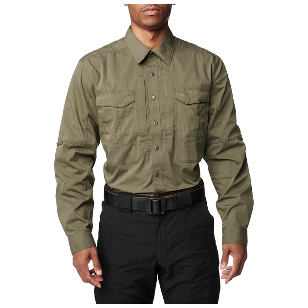 Рубашка тактическая 5.11 STRYKE™ LONG SLEEVE SHIRT S RANGER GREEN - изображение 1
