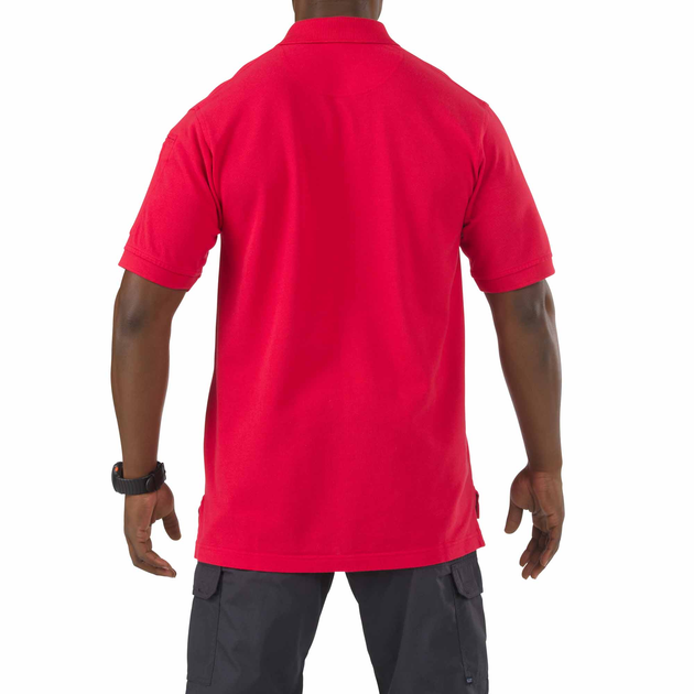 Футболка Поло тактическая с коротким рукавом 5.11 Tactical Professional Polo - Short Sleeve 2XL Range Red - изображение 2