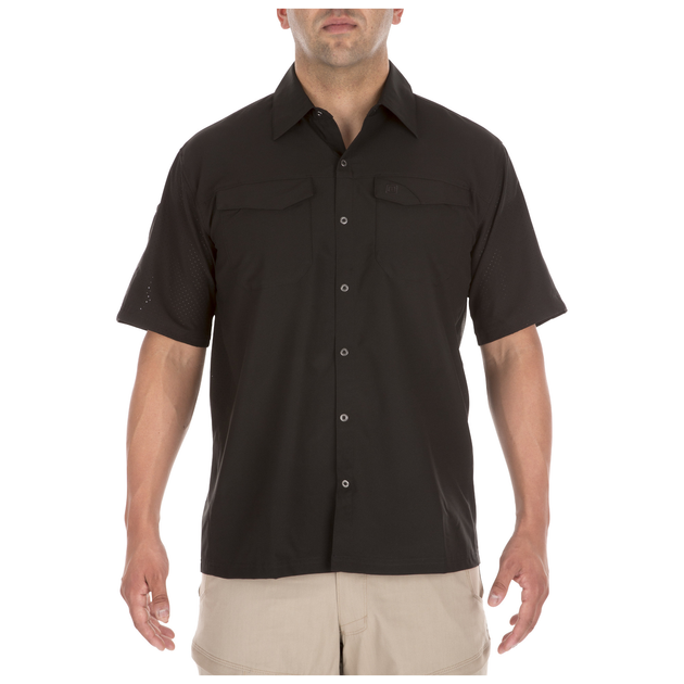 Рубашка тактическая с коротким рукавом 5.11 Freedom Flex Woven S/S 2XL Black - изображение 1