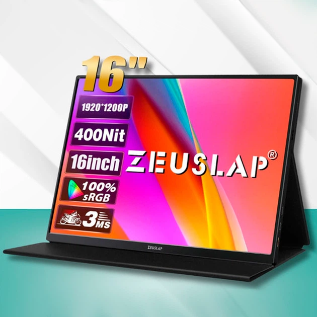 Портативный монитор ZEUSLAP Z16 Lite 16 дюймов Full HD 1920X1200