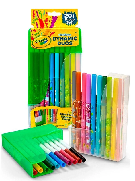 Набор парных фломастеров Crayola 20 шт (10 классических и 10 ароматизированных) 8292 - Фото 2 Набор парных фломастеров Crayola 20 шт (10 классических и 10 ароматизированных) 8292 - изображение 2