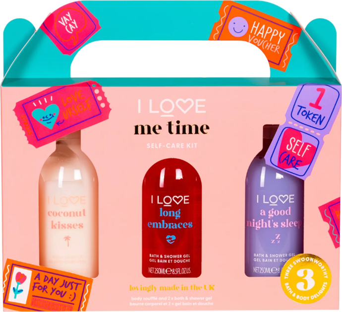 Zestaw I Love Me Time Żel pod prysznic 2 x 250 ml + Krem do ciała 250 ml (5060849632331) - obraz 2