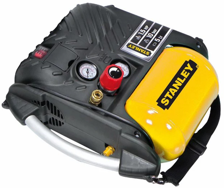 Компрессор воздушный портативный безмасляный Stanley 1.1 кВт 5 л (DN200/10/5) - изображение 2