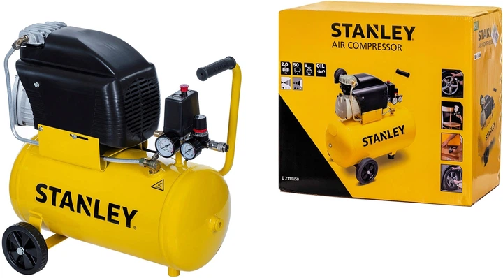 Повітряний компресор поршневий Stanley 1.5 кВт 50 л D 211/8/50 (FCDV404STN006) - зображення 9