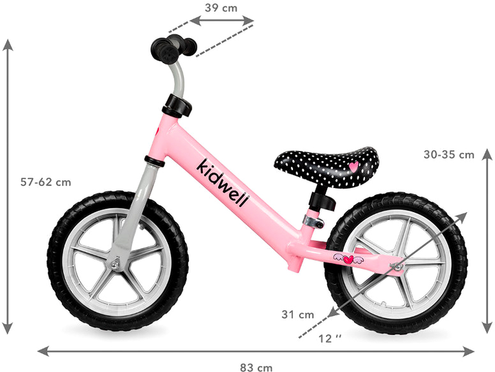 Біговел Kidwell Rebel Рожевий (5901130074464) - зображення 3