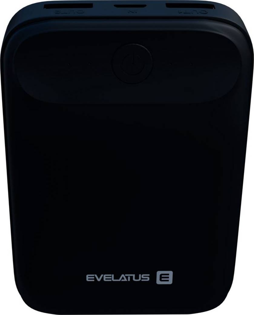 Портативний зарядний пристрій Evelatus Power Bank EPB07 10000 mAh Black (EPB07BK) - зображення 1