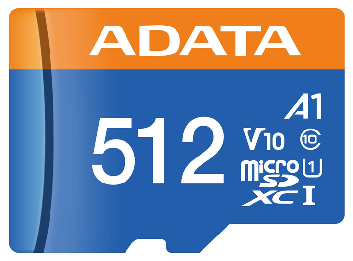 Карта пам'яті ADATA Premier MicroSDXC UHS-I 512GB (AUSDX512GUICL10A1-RA1) - зображення 1